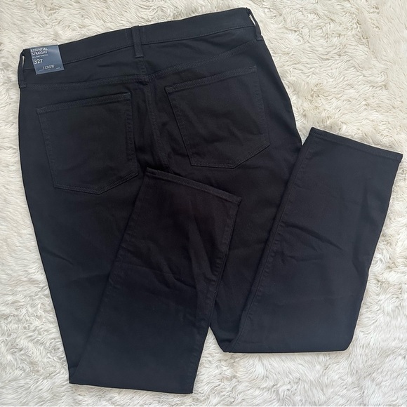 J. Crew Factory Jeans Tall Essential Straight In All-Day Stretch Black 32T NWT - Picture 3 of 11